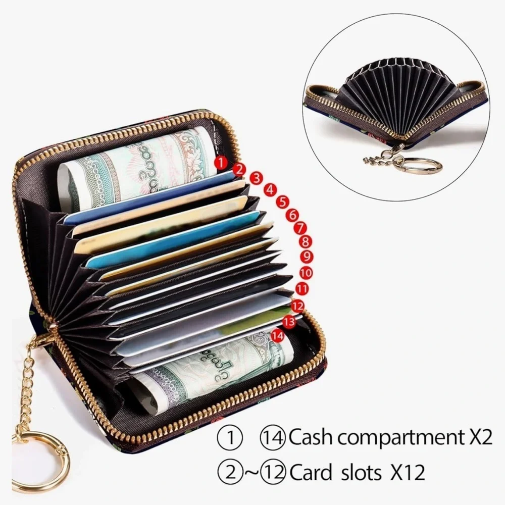 Credit Card Holder RFID Wallet, Small Card Holder Wallet for Women ( new)